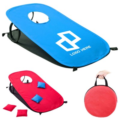 Portable Collapsible Cornhole Game Board Set