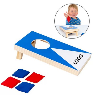 Mini Wooden Desktop Cornhole Game Set