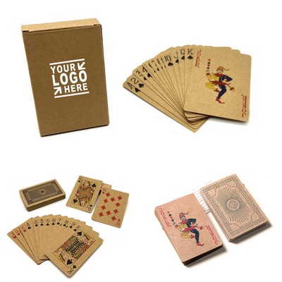 Kraft Paper Classical Poker Playing Card