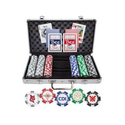 Poker Chip Set - 300 Chips in Aluminum Case