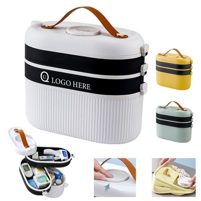 Portable Medicine Box Storage Organizer
