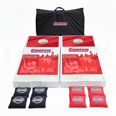 All Weather Regulation Cornhole Set with Imprinted bags and Imprinted Carry Case